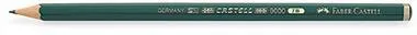 Faber-Castell Bleistift CASTELL 9000 119007 7B dunkelgrün
