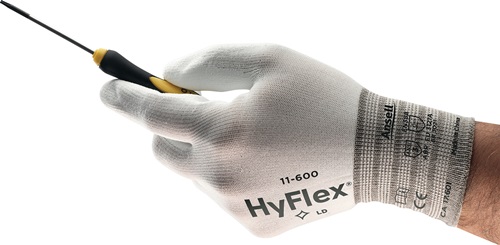 Handschuhe HyFlex 11-600 Gr.7 weiß EN 388 PSA II Nyl.m.PU ANSELL