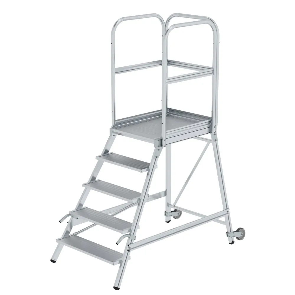 MUNK Podesttreppe mit Rollen und Griffen