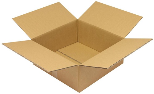 Faltkarton 2-wellig Maße 400x400x170mm Qualität 2.30BC braun TRANSPAK