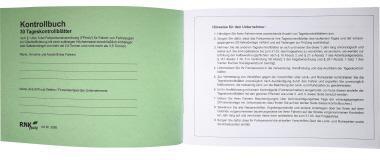 RNK Kontrollbuch 3095 für Fahrpersonal DIN A5 quer 32Blatt