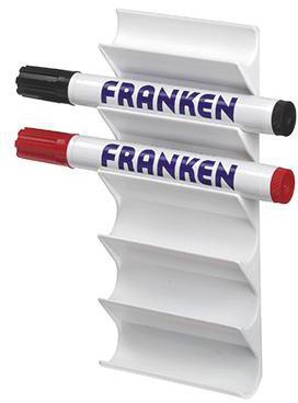 Franken Tafelschreiberhalter Z1986 magnethaftend Kunststoff weiß