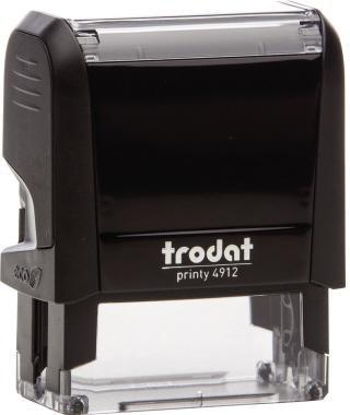 trodat Textstempel PRINTY 4.0 44085 47x18mm 5zeilig Kissen schwarz