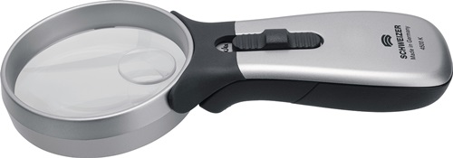 Handleuchtlupe Tech-Line CLASSIC Vergr.10x LED Linsen-D.22,8mm SCHWEIZER