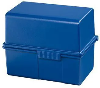 HAN Karteikasten 975-14 DIN A5 quer max. 450Karten PS blau