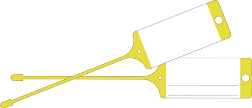 Warenanhänger gelb neutral 100St./Karton EICHNER