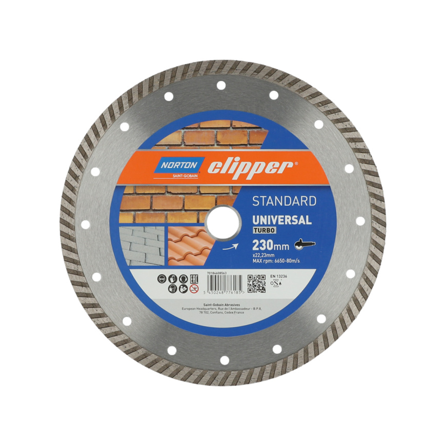 NORTON CLIPPER DIAMANTSCHEIBE STANDARD UNIVERSAL TURBO - 22,23 mm