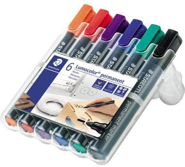 STAEDTLER Permanentmaker Lumocolor 352 WP6 2mm sortiert 6 St./Pack.