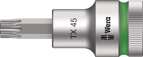 Steckschlüsseleinsatz 8767 C HF TORX® 1/2 Zoll T45 L.60mm WERA