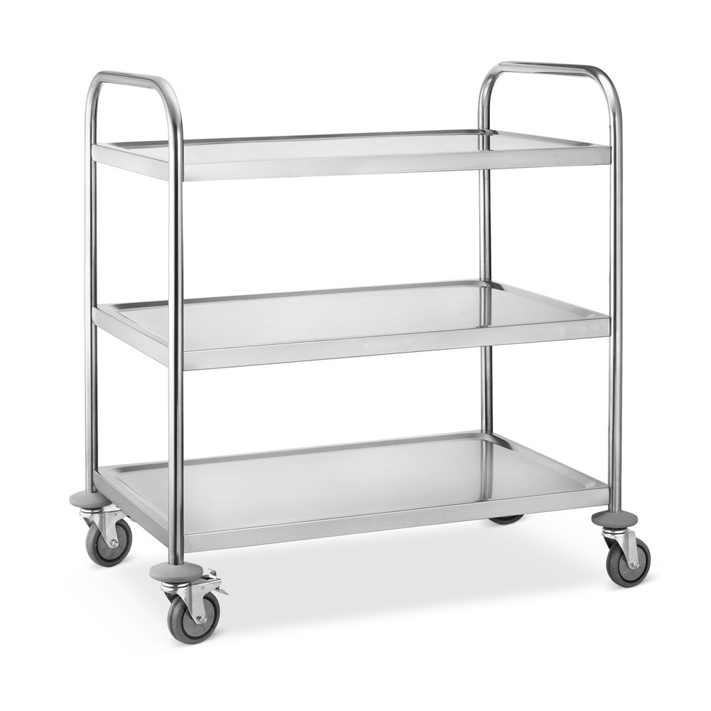 Servierwagen Edelstahl HEMMDAL, 3 Etagen