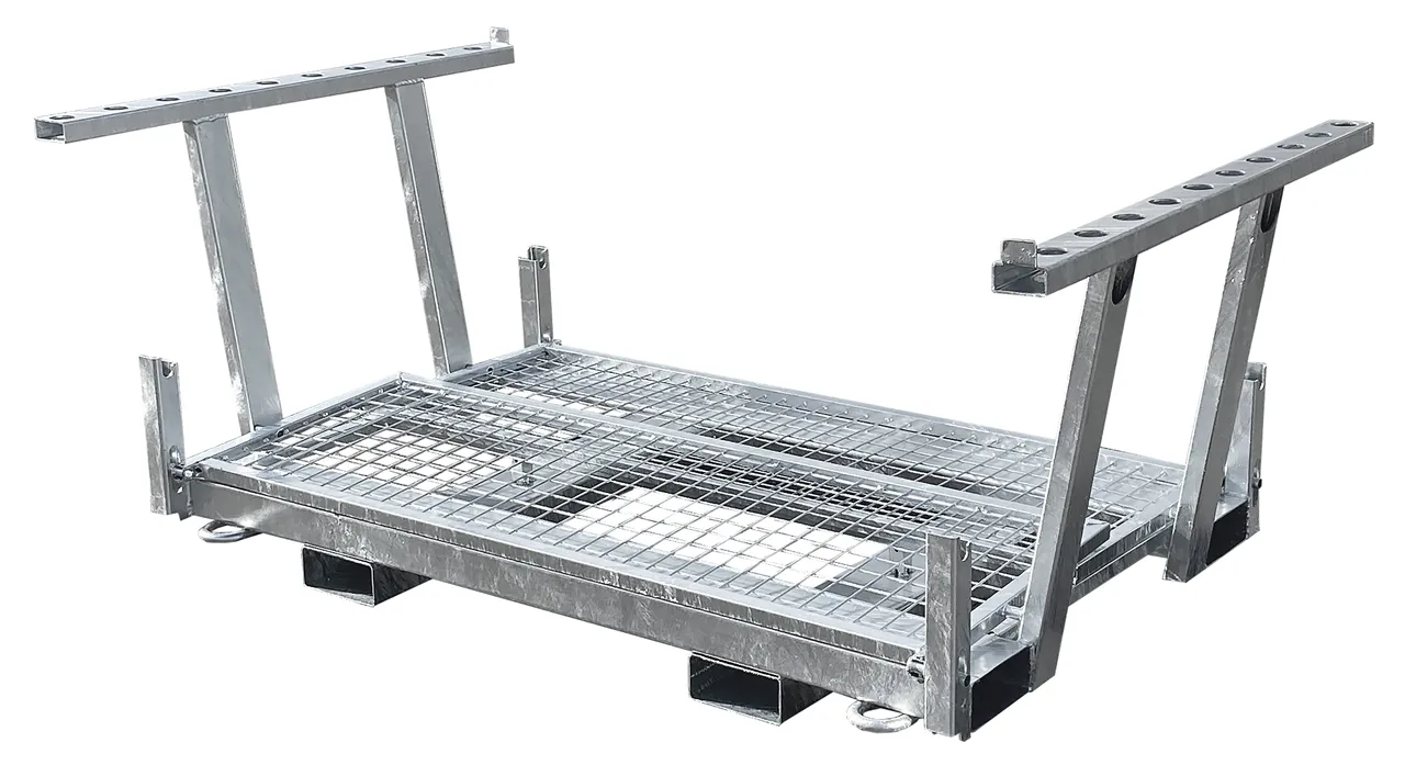 SCHAKE Twinpalette für 20 Absperrschrankengitter und 20 Fußplatten