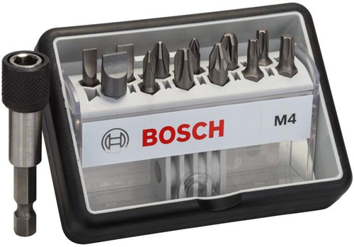 Bosch Schrauberbit-Set Robust Line M Extra-Hart 12+1tlg. L.25mm PH/PZ/T/LS 6kt