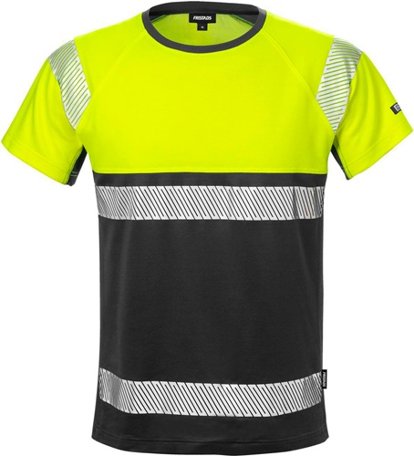 FRISTADS Warnschutz-T-Shirt High Vis 7518 THV Gr.XS Warnschutz-Gelb/Schwarz
