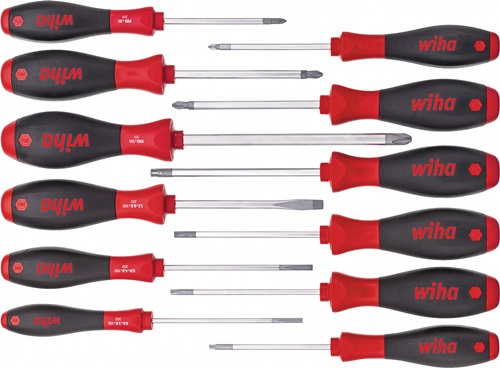 Schraubendrehersatz 302 H12 12-tlg.Schlitz/PH/PZD/TX Mehrkomponentengriffen