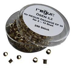 REGUR® Ösen Länge 3,2mm messing PA=250St