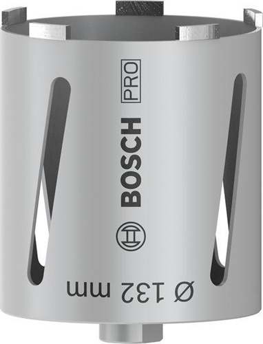 Bosch Diamanttrockenbohrkrone PRO Arbeits-L.132mm D.150 G 1/2Zoll 6 Seg.