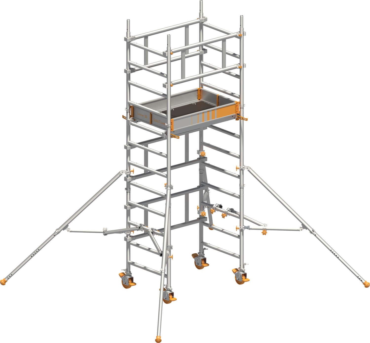 Layher Fahrgerüst SoloTower Typ: 1600102 | SH: 2,15 m / AH: 4,15 m