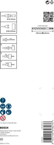 Bosch Bohrfutteradapter PRO Q-Lock f. D.14-210mm SDS-plus m.HSS-G-Zentrierbohrer