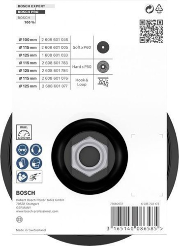 Bosch Kletthaftteller D.115m max.Drehzahl 13300 1/min f.Papierschleifblätter