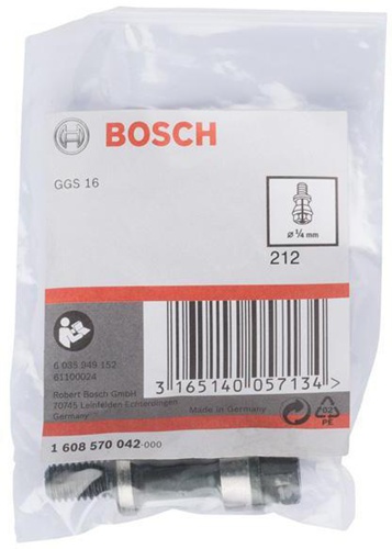 Bosch Spannzange D.1/4Zoll m.Spannmutter f.GGS 16 Professional 
