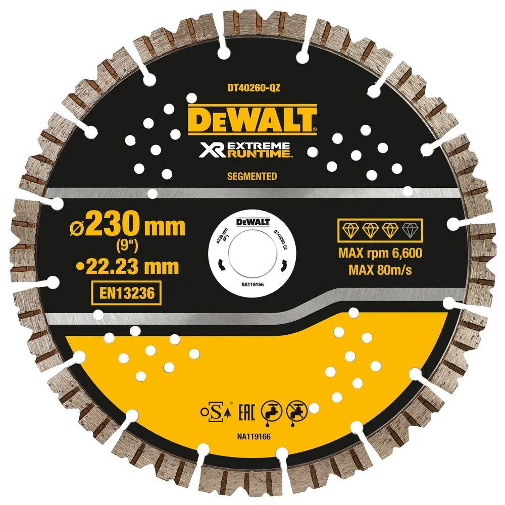 DEWALT DT40260-QZ Diamanttrennscheibe 230/22.2 mm