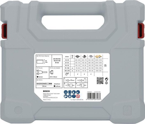 Bosch Lochsägen-Set PRO Multi Material 10tlg. D.22-65mm Arbeits-L.44mm 