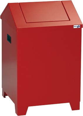 Putzwollkasten H680xB400xT400mm Geh.feuerrot/Klappe feuerrot Stahlbl.STUMPF