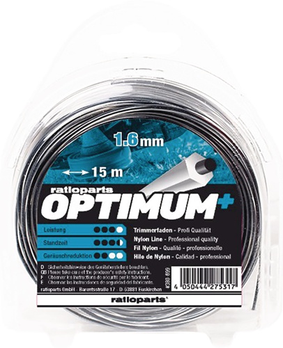 Nylonfaden Optimum Fadenstärke 1,6mm Fadenlänge 15m RATIOPARTS