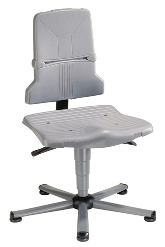 Arbeitsdrehstuhl Sintec A BodengleiterPP grau 430-580mm BIMOS