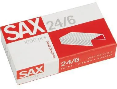 SAX Heftklammern 1-246-00 24/6 SAX verzinkt