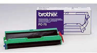 Brother Thermotransferrolle PC75 für Fax T 102 144S. schwarz