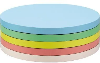 magnetoplan Moderationskarte 111151710 rund 140mm sort. 500St.