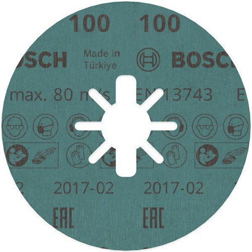 Bosch Fiberscheibe PRO R780 D.115mm Körnung 100 Sternloch X-LOCK
