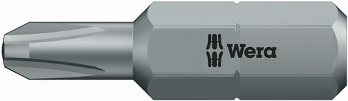 Bit 851/1 851/1 RZ 1/4 Zoll PH 2 L.25mm zähh.+mit reduziertem Schaft WERA