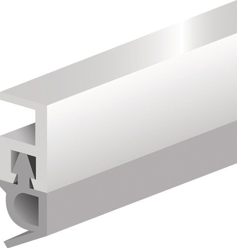 Abdichtungsschiene PTS-AR Länge 2100 mm Breite 5 mm zum Nageln mit Weich PVC-Lippe ELLEN