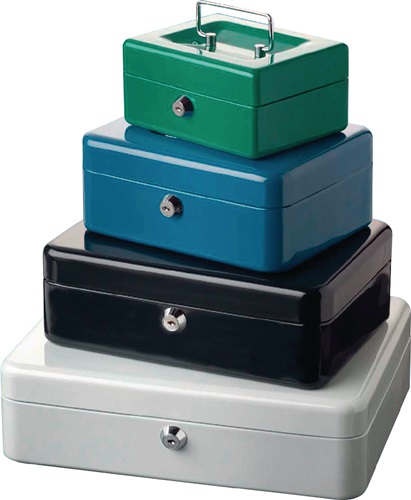 Geldkassette MONEY B.125xH.60xT.95mm rot STA lack.