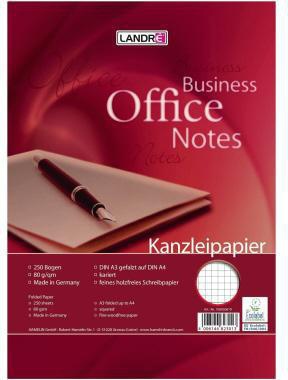 Landre Kanzleipapier 100050619 DIN A4 70g kariert 250 Bl./Pack.