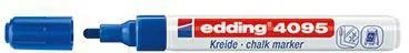 edding Kreidemarker 4095 4-4095003 2-3mm Rundspitze blau