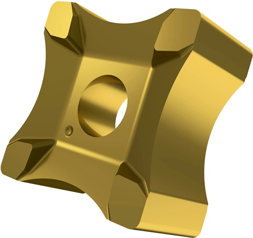 Scarfing-Schneideinsatz ISO SNMX 15-R11:6640 Radius 11mm MT-CVD beschicht. Gold