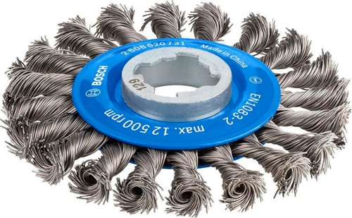 Bosch Scheibenbürste PRO Metal heavy D.115mm Stärke 0,5mm gezopfter Stahldraht X-LOCK