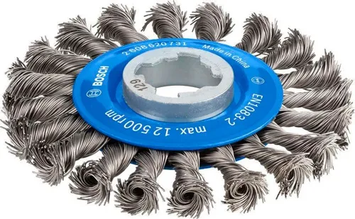 Bosch Scheibenbürste PRO Metal heavy D.115mm Stärke 0,5mm gezopfter Stahldraht X-LOCK