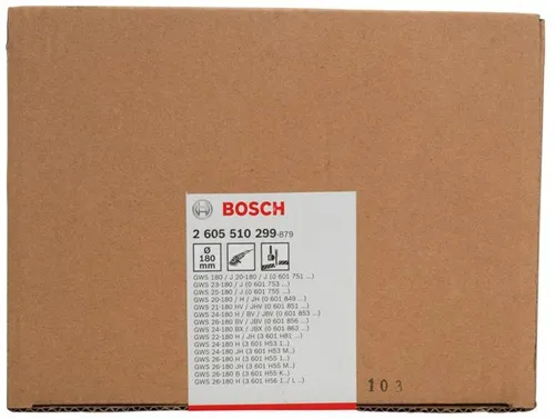 Bosch Trennschutzhaube EN/EC 60745 D.180mm m.Codierung u.Schnellspannung