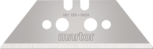 Trapezklinge Nr.199 L60xB19xS0,63mm m.Lochung 10 St./Spender MARTOR