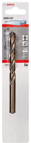 Bosch Metallbohrer HSS-Co DIN338 Arbeits-L.81mm D.9mm L.125mm
