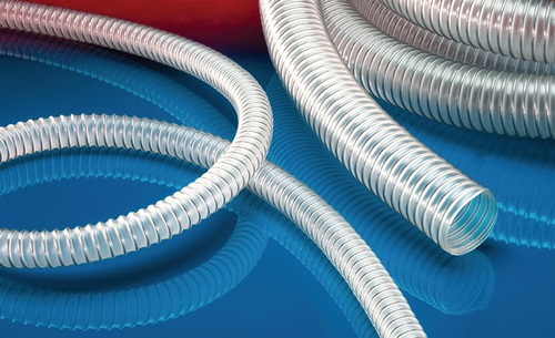 Förderschl.AIRDUC® PUR-INOX 355 FOOD-AS ID 100-102mm AD 111mm L.10m Rl.