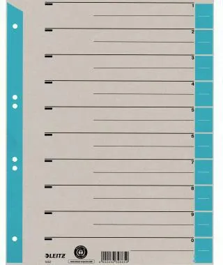Leitz Trennblatt 16523030 DIN A4 Karton Tab h.bl 25 St./Pack.