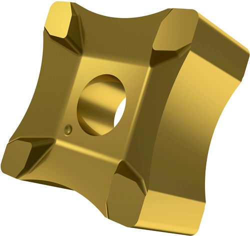 Scarfing-Schneideinsatz ISO SNMX 15-R15:6640 Radius 15mm MT-CVD beschicht. Gold