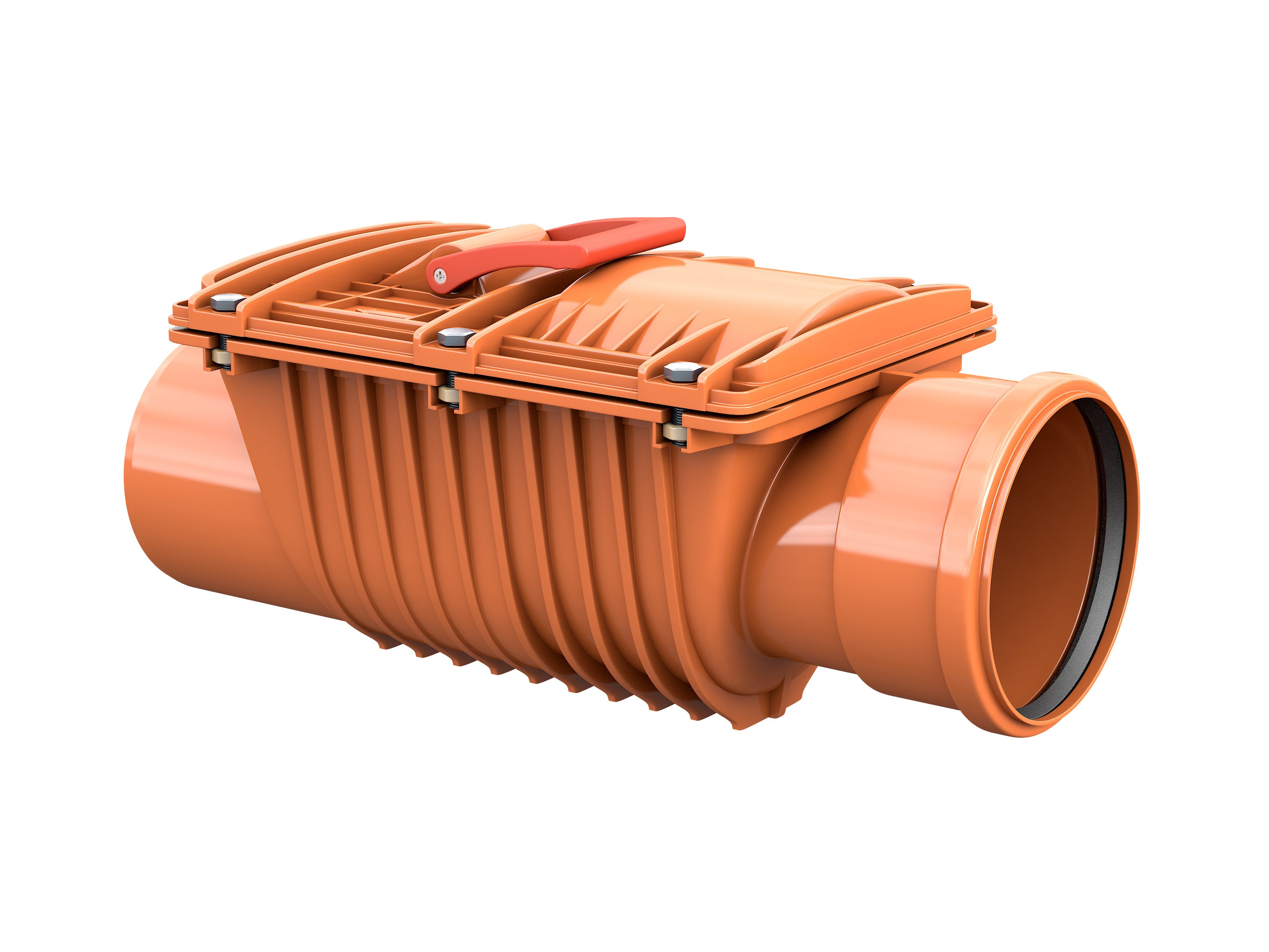 Funke KG Rückstauverschluß    DN/OD  125  mit  Doppel - Rückstauklappe