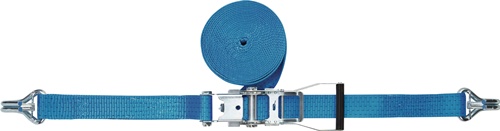 TECWERK Zurrgurt DIN 12195-2 mit Ratsche + Spitzhaken mit Sicherung LC U 5000 daN 