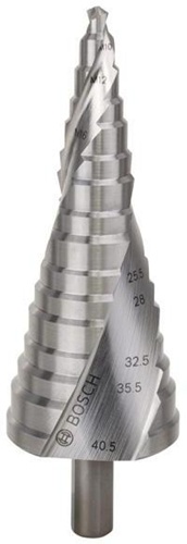 Bosch Stufenbohrer Stufen-D.6-38,5mm Schaft-D.10mm/125,5mm HSS blank 16 Stufen